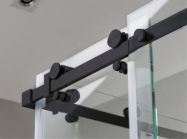 Комплект РС 30x10 GIFF 304 c двойной нижней направляющей черный матовый, гальваника