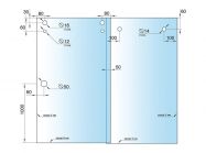 Комплект РС 30x10 GIFF 304 c двойной нижней направляющей черный матовый, гальваника