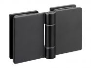 Петля LIVORNO скло-скло GIFF Glass Premio чорний матовий