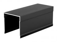 Профіль направляючий верхній однинарний SLIDER L=5000 чорний