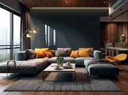 Плита LuxeForm Idea глянцевая 2800x1300x17,7 Черничный (GL-014 iS) / DUO