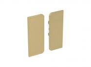 Заглушка закрытая внешняя к С-образному профилю Gola Volpato Clap`n`FIT матовое золото (пара)