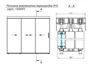 Розсувна межкімнатна перегородка GIFF Glass Zone 3+0