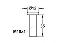 Винт к опоре Camar 308 под ключ шестигранник 6 мм М10х35 (637.26.990)