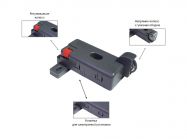 Стабілізатор універсальний бічний GIFF PRIME для широких ящиків графіт