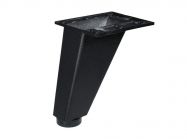 Опора регулируемая изогнутая GIFF Corner Н=90 черный матовый