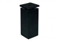 Опора регулируемая квадратная GIFF NA02-U Н=100 черный матовый