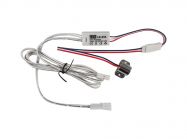 Вимикач кнопка з димером IR оптичний LB-055 з індикатором 12-24V 65W хром