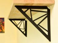 Консоль декоративная Зевс левая L=190х190 черный