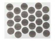 Заглушка мініфікса самоклейна Weiss d=20 дуб сірий (24 шт) (0324)