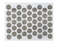 Заглушка конфирмата самоклеющаяся Weiss d=14 дуб серый (50 шт) (0324)