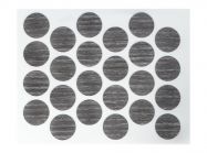 Заглушка мініфікса самоклейна Weiss d=20 дуб сіро-коричневий (24 шт) (1313)