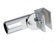 Соединитель стекло-труба 19 мм регулируемый GIFF полированный хром