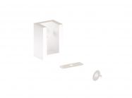 Штанга прямокутна зі вставкою гардеробна з кріпленням Volpato Stili L=1200 біла