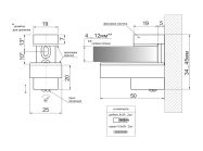 Кріплення для скляної полиці GIFF Quadro mini хром