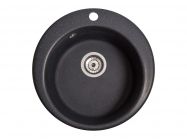 Мойка искусственный камень Solid Пони D475 антрацит (с отверстием под смеситель)