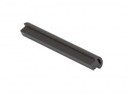 Штанга прямокутна зі вставкою гардеробна з кріпленням Volpato Stili L=1200 венге браш