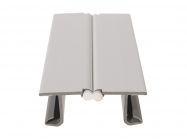 Угол к цоколю 90*-135* Volpato Н=100 белый глянец