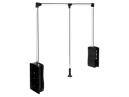 Лифт-пантограф GIFF 870-1300, нагрузка 10 кг, Soft stop, хром/черный