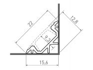 Профиль алюминиевый угловой для LED ленты GTV L=2000 алюминий (PA-GLAXKT-AL)