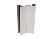 Угол к цоколю 90*-135* Volpato Н=100 белый глянец