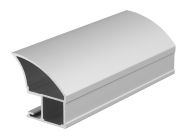 Вертикальний відкритий профіль Slider Avenue (срібло) L=5200