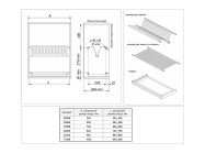 Сушка для посуду Т5 фасад 900 GIFF нержавіюча сталь (2 полиці та 1 піддон)