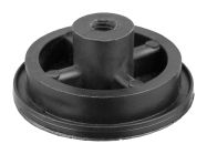 Крепление трубы d=50 нижнее GIFF M8 черный