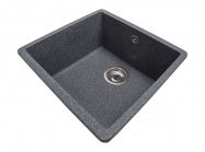 Мойка искусственный камень Solid Вега 440х420 черный гранит (под столешницу)