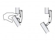 Петля центральная регулируемая Hafele для складных дверей Free Fold под шуруп (372.64.796)