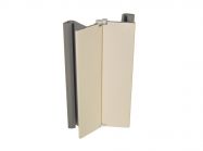 Кут до цоколю 90*-135* Volpato Н=100 слонова кістка