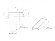 Ручка-профиль Virno Lines PF 410/1 L=5000 графит матовый