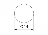 Заглушка конфирмата самоклеющаяся Weiss d=14 синий (50 шт) (9023)
