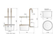 Чаша для кухонних аксесуарів Lemax бронза (YJ-G017E)