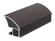 Вертикальний відкритий профіль Slider Avenue (венге матовий) L=5200