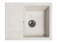 Мойка искусственный камень Solid 580х470 Силика белый песок (без отверстия под смеситель)