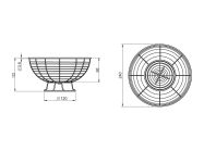 Корзина для фруктів Lemax бронза (LF-2002287)