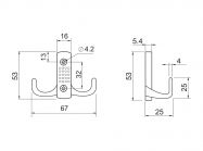 Гачок ALVA 15/342 хром