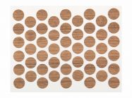 Заглушка на конфірмат самоклеюча Weiss d=14 груша тірана (50 шт) (3058)