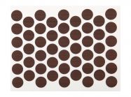 Заглушка конфірмата самоклеюча Weiss d=14 горіх темний (50 шт) (7455)