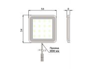 Підсвітка LED GIFF Orion 1,5W біле холодне світло, металік (БП SPS)