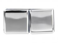 Коннектор 180° стекло-стекло GIFF 724 полированный хром