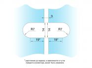 Конектор GIFF Glass Premio MILANO регульований скло-скло полірований хром