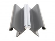 Угол к цоколю 90*-135* Volpato Н=100 белый глянец