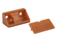 Кутник меблевий подвійний пластиковий GIFF кальвадос