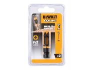 Набір біт DeWALT IMPACT TORSION Pz2, ударна L=50 мм, 2 од. (DT70531Т)