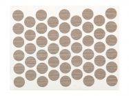 Заглушка на конфірмат самоклеюча Weiss d=14 бардоліно натуральний (50 шт) (1267)