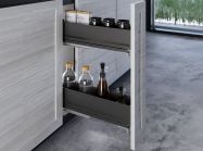 Карго фасад 150 бокове кріплення з дотягувачем Inoxa Ikona/Helios 6104HY ардезія (2 полиці)