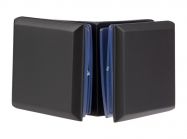 Конектор 90° скло-скло GIFF 725 чорний матовий