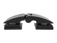 Петля скло-скло GIFF Glass Premio FERRARA чорний матовий